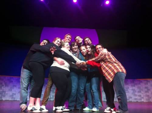 The kooky cast of Zombie Prom.