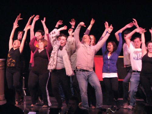 Crazy cast of Promises, Promises. (rehearsal)